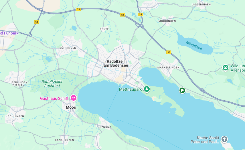 Einzugsgebiet Bodenseekreis und Radolfzell